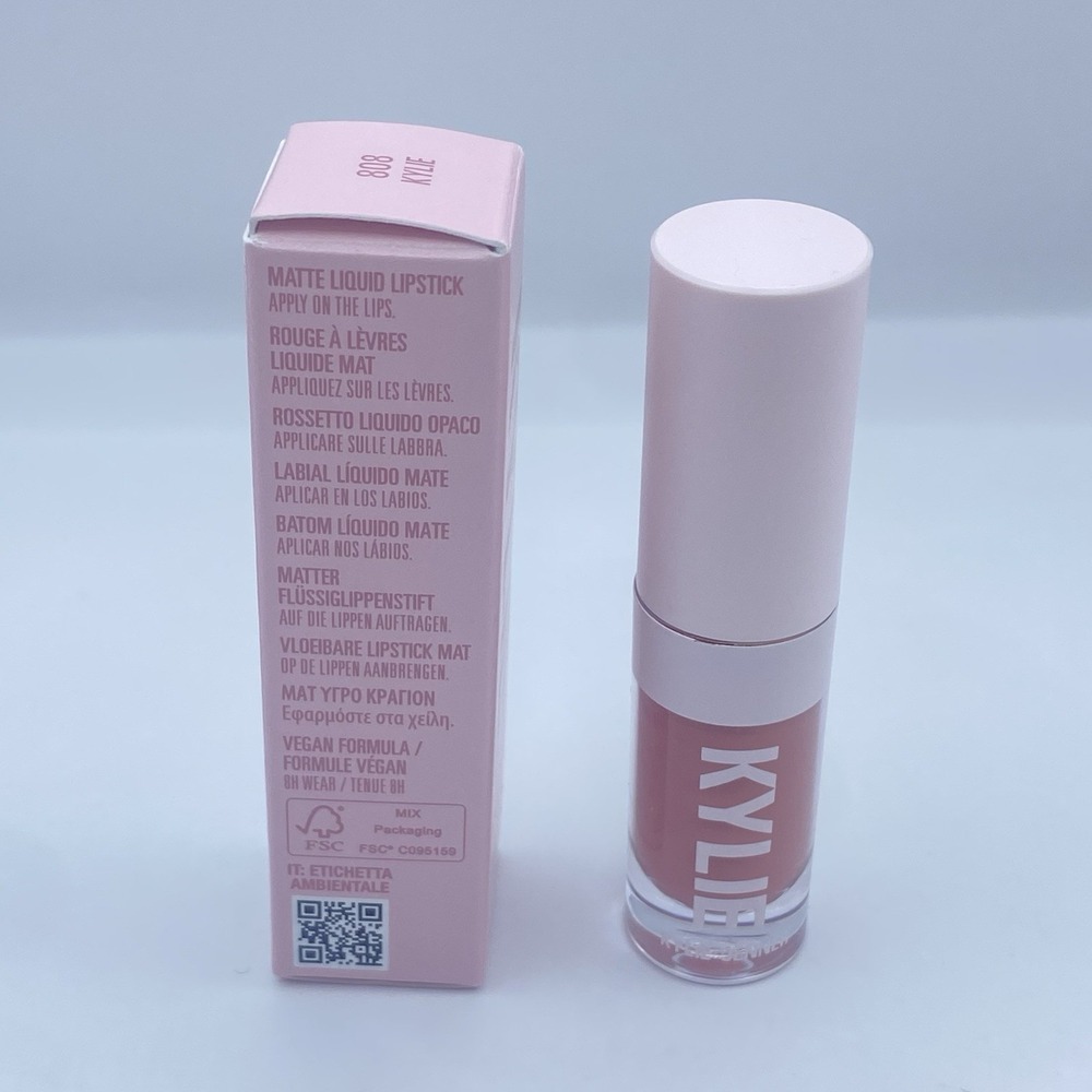 Kylie Cosmetics Matte Liquid Lipstick 808 Kylie .03oz Travel Size Mini - Picture 9 of 9